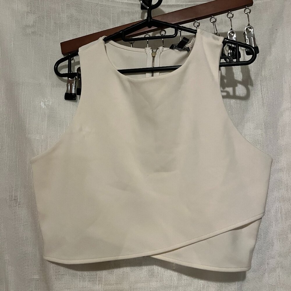 Express Cropped Zip-up Tank (NWT)